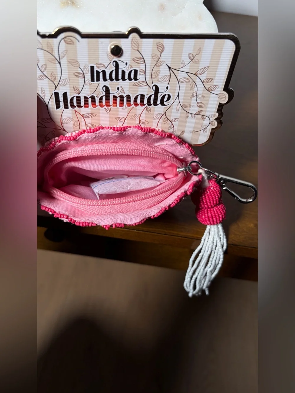 VIRAL BEADED BAG - PINK SEASHELL WALLET 2026